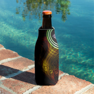 Yellow Fire Lawn Bowl, Bottle Cooler