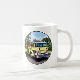 Yellow Fire Truck Coffee Mug