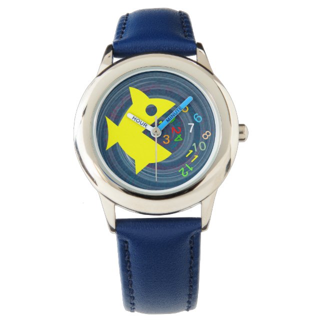 Yellow fish eat watch numbers (Front)