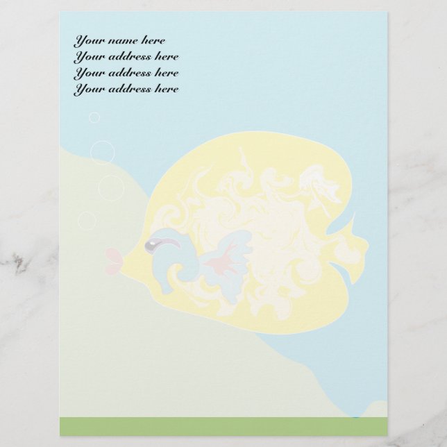 Yellow Fish  Letterhead (Front)