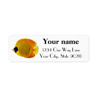 Yellow Fish Return Address Label