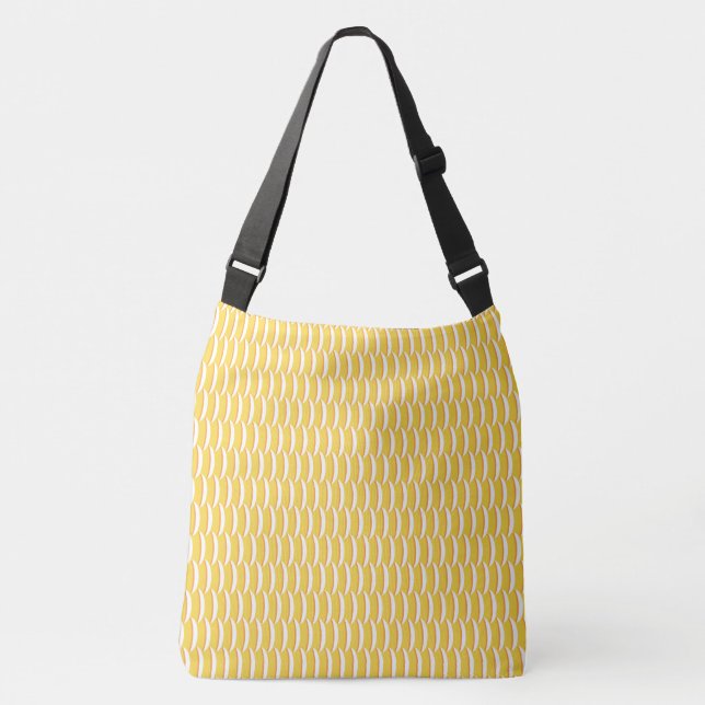 Yellow Fish Scales Crossbody Bag (Front)