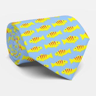 Yellow fish tie