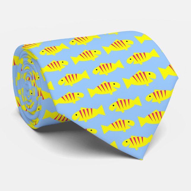 Yellow fish tie (Rolled)