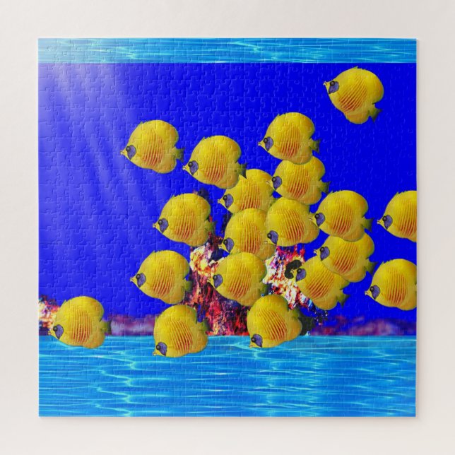 Yellow Fishes Jigsaw Puzzle (Vertical)