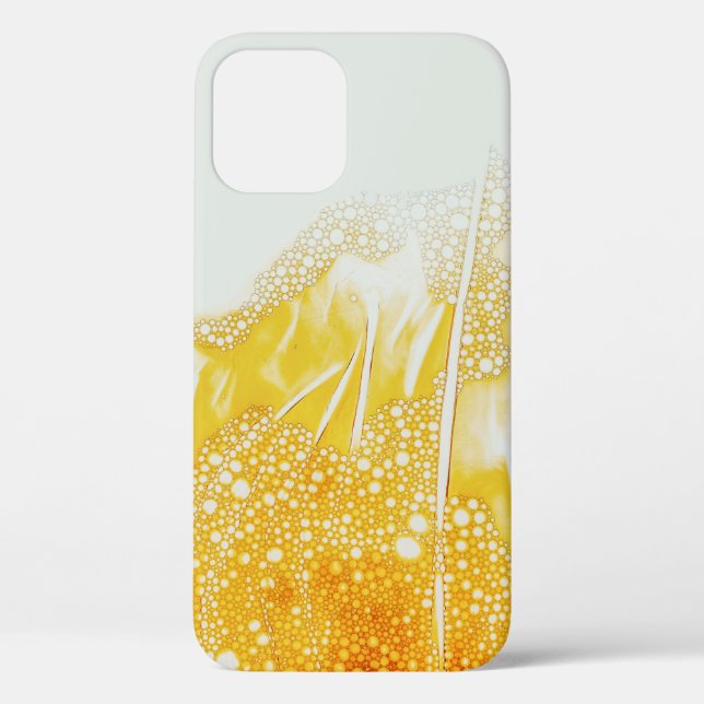 Yellow flame-themed illustration Case-Mate iPhone case (Back)