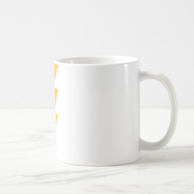 Yellow Flash Lightning Bolt Coffee Mug (Right)