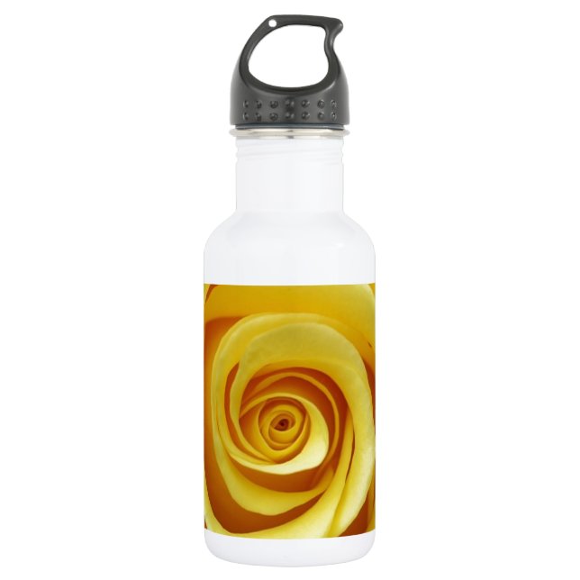 Yellow Floral 532 Ml Water Bottle (Front)