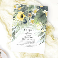 Yellow Floral Bohemian Chic Bridal Shower