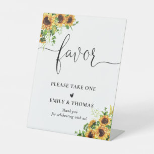 Yellow Floral Bridal Shower  Favour Sign
