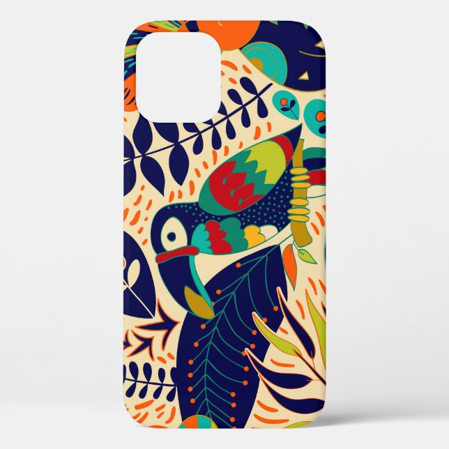 Yellow Floral: Bright Tropical Wallpaper Case-Mate iPhone Case (Back)
