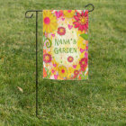 Yellow Floral Customisable Inspirivity Garden Flag
