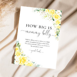 Yellow Floral How Big is Mummy's Belly Game