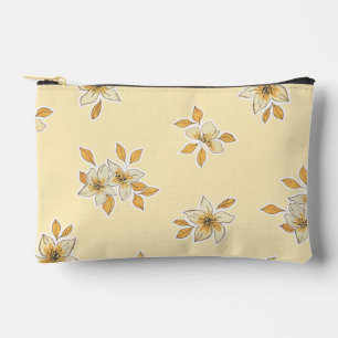 Yellow Floral Makeup/Toiletry Bag