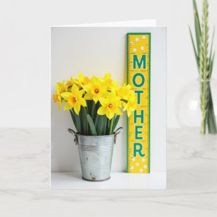 Yellow Floral Mother Love Card