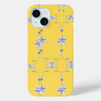 Yellow floral phone case