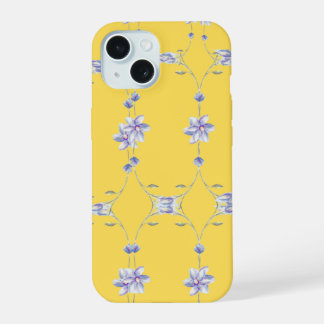 Yellow floral phone case