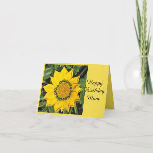 Yellow Floral Photography Mum Birthday Card