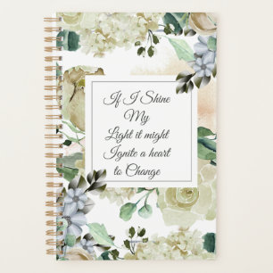Yellow Floral Rose Business Planner
