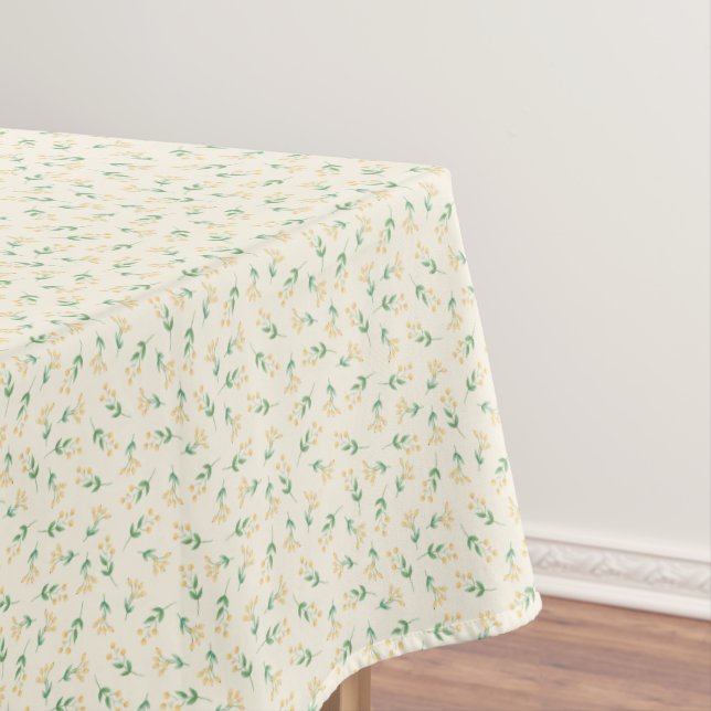 Yellow Floral Tablecloth (In Situ)