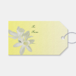 Yellow Floral Wedding Pack of Gift Tags
