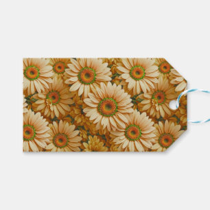 Yellow floral yellow sunflower yellow daisies gift tags