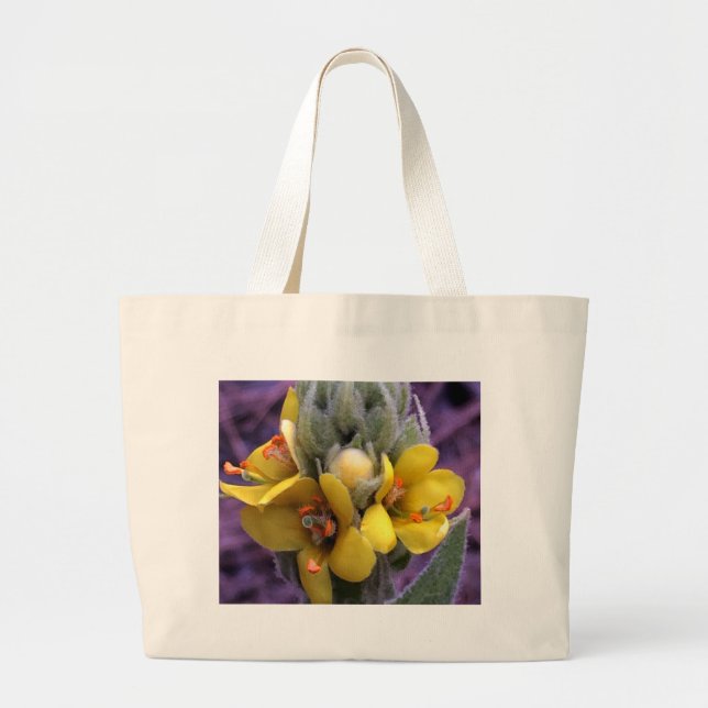 Yellow Flower 4 Large Tote Bag (Front)