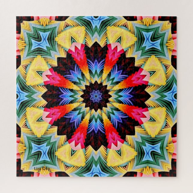 Yellow Flower Abstract Jigsaw Puzzle (Vertical)