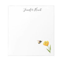 yellow flower and bee Illustration