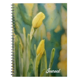 Yellow Flower Art Daffodil Buds Personal Journal