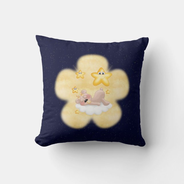 Yellow Flower Bear Cushion (Front)