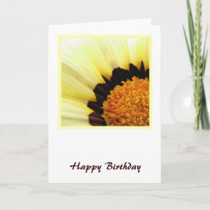 Yellow Flower Birthday Card