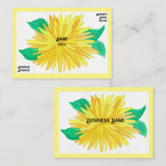 Yellow Flower Business Cards