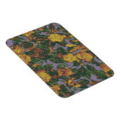 Yellow flower camouflage pattern magnet (Right Side)