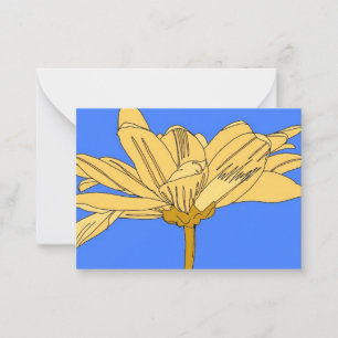 Yellow flower card