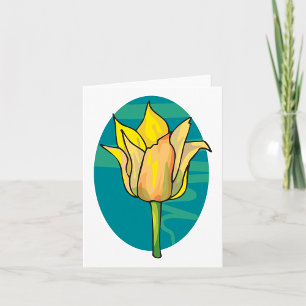 Yellow Flower Card