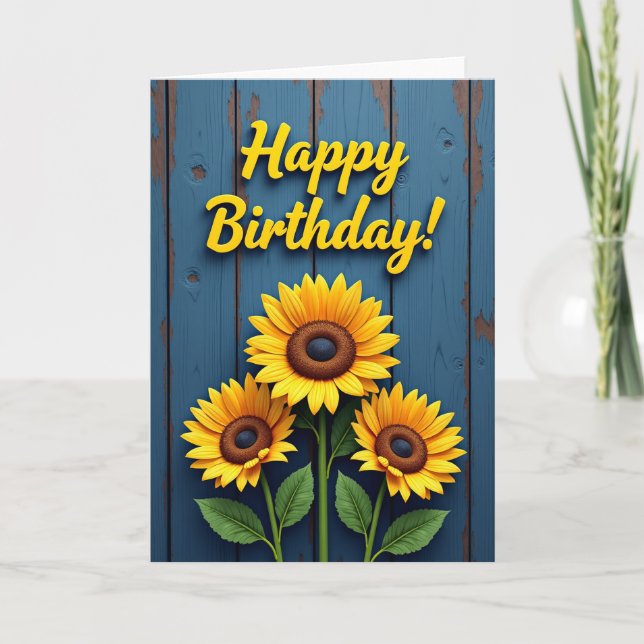 Yellow Flower Celebration Card (Front)
