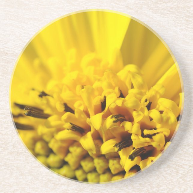 Yellow flower coaster (Front)