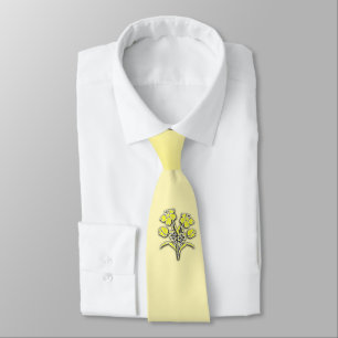 Yellow Flower  Daffodil Tie