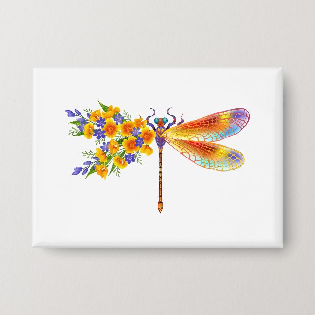 Yellow Flower Dragonfly (Front)