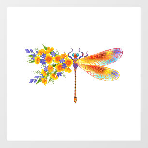 Yellow Flower Dragonfly