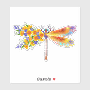 Yellow Flower Dragonfly