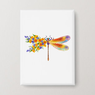 Yellow Flower Dragonfly
