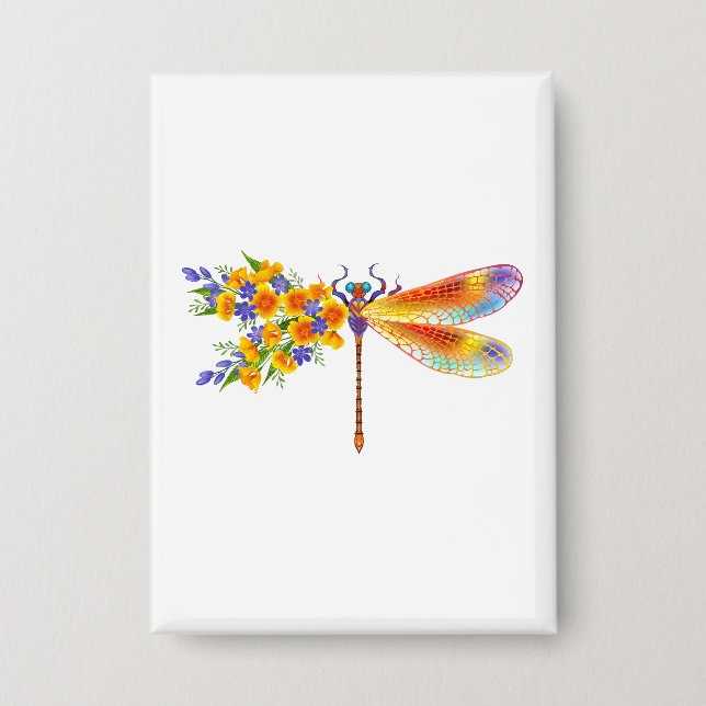 Yellow Flower Dragonfly (Front)
