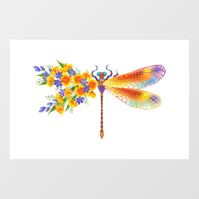 Yellow Flower Dragonfly (Sheet)