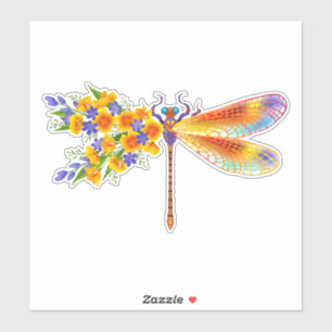 Yellow Flower Dragonfly