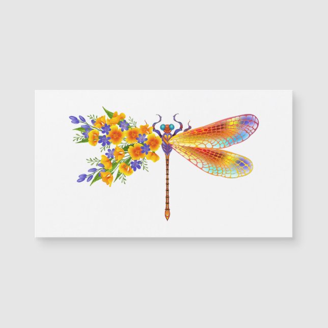Yellow Flower Dragonfly (Front)