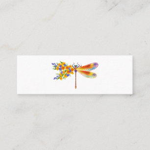 Yellow Flower Dragonfly Calling Card