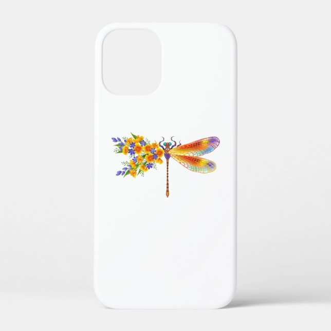 Yellow Flower Dragonfly Case-Mate iPhone Case (Back)