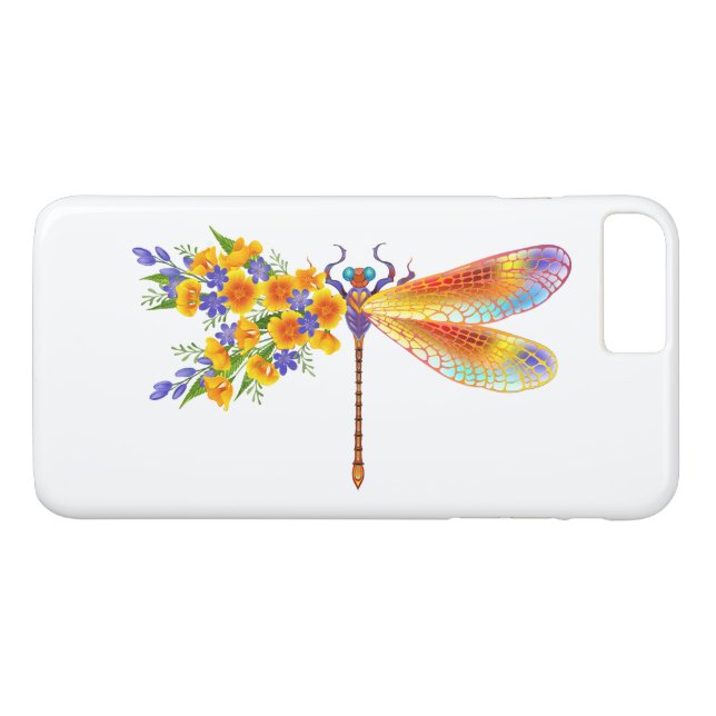 Yellow Flower Dragonfly Case-Mate iPhone Case (Back (Horizontal))